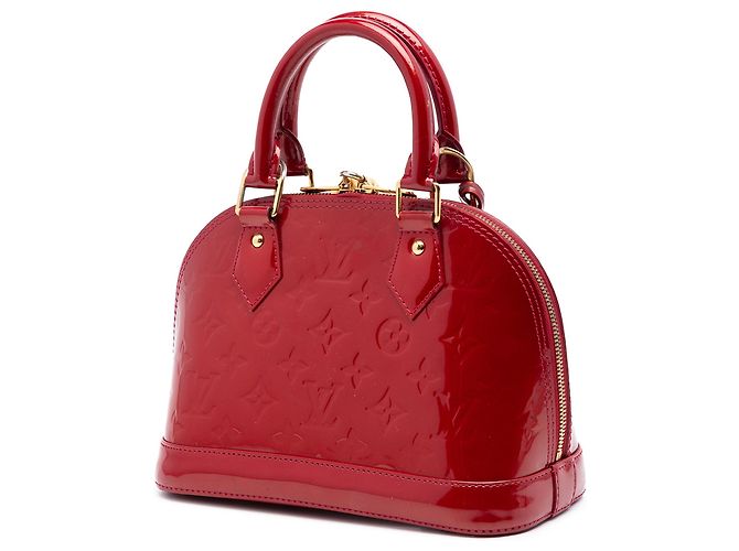 Borsa Louis Vuitton Monogram Vernis Alma BB Rossa Rosso - vista 2