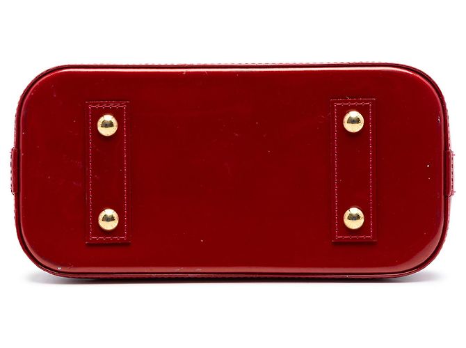 Borsa Louis Vuitton Monogram Vernis Alma BB Rossa Rosso - vista 3