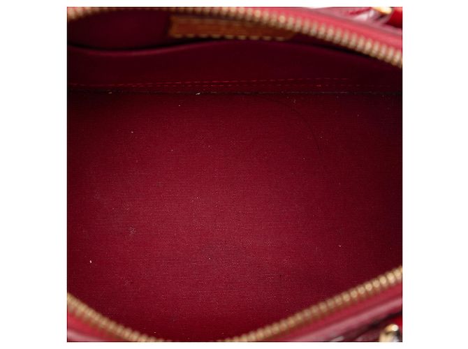 Borsa Louis Vuitton Monogram Vernis Alma BB Rossa Rosso - vista 4