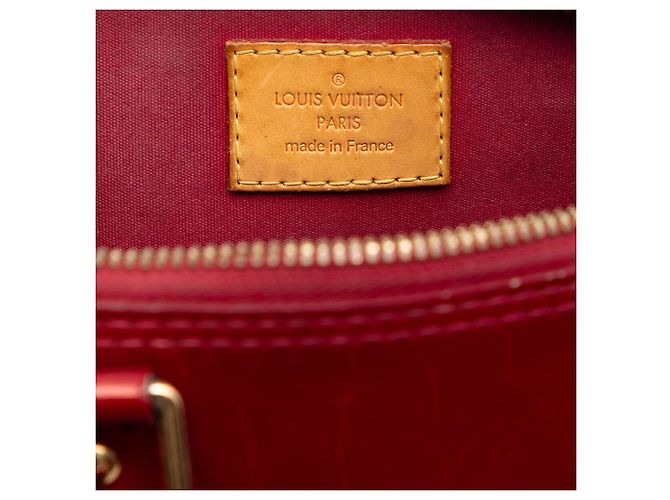 Borsa Louis Vuitton Monogram Vernis Alma BB Rossa Rosso - vista 5