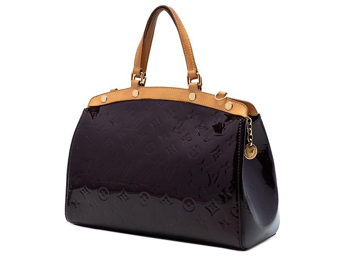 Borsa Louis Vuitton Monogram Vernis Brea MM viola Porpora - vista 2