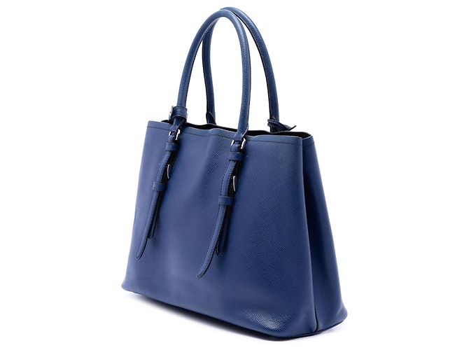 Borsa Tote Saffiano Soft Shopping Convertible blu Prada - vista 2