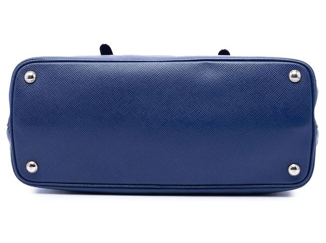 Borsa Tote Saffiano Soft Shopping Convertible blu Prada - vista 3