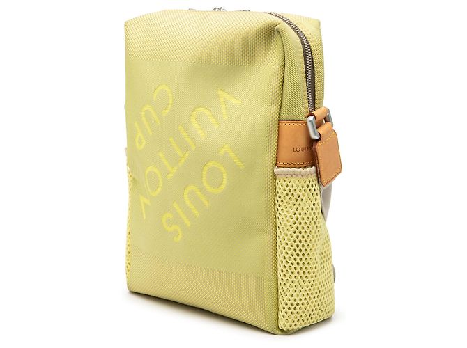 Borsa a tracolla verde Louis Vuitton Damier Geant LV Cup Weatherly - vista 2