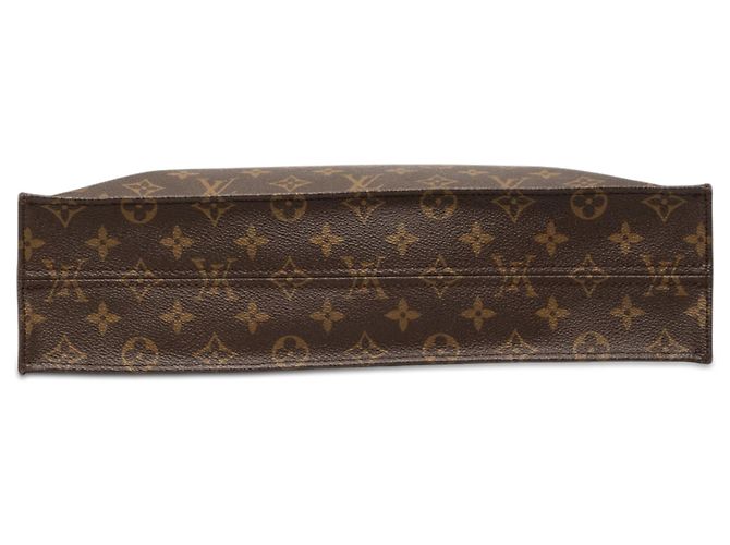 Borsa Tote Louis Vuitton Monogram Sac Plat marrone - vista 3