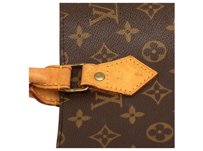 Borsa Tote Louis Vuitton Monogram Sac Plat marrone - vista 9