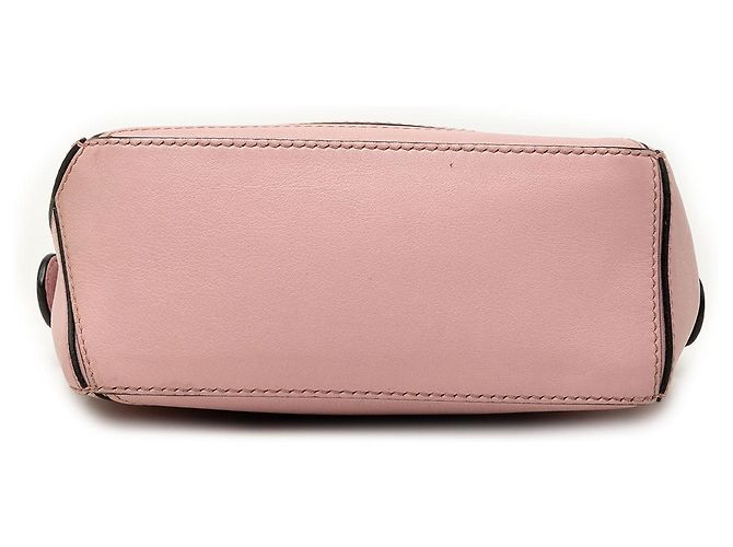 Mini borsa Puzzle in pelle di vitello rosa LOEWE - vista 3