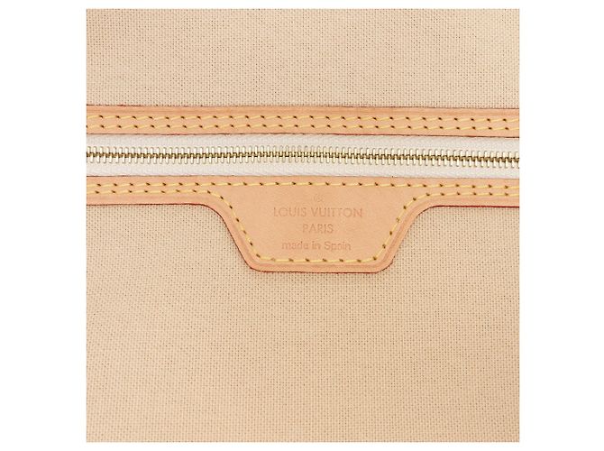 Borsa Tote Louis Vuitton Damier Azur All In MM Tan Cammello - vista 5