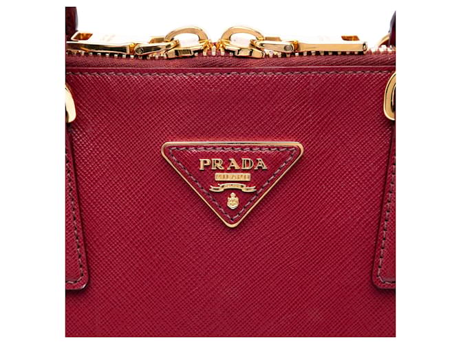 Borsa Prada Extra Large Saffiano Lux Promenade rossa Rosso - vista 5