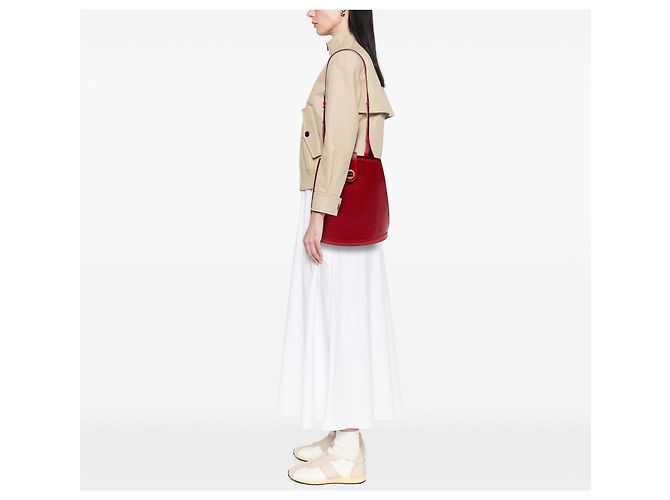 Borsa a tracolla Louis Vuitton Epi Cluny rossa Rosso - vista 6