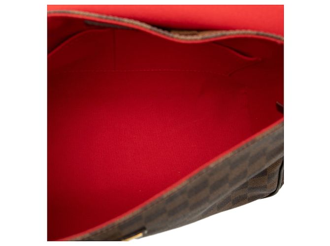 Borsa a tracolla Louis Vuitton Damiere Ebene Marrone Rosebery - vista 4