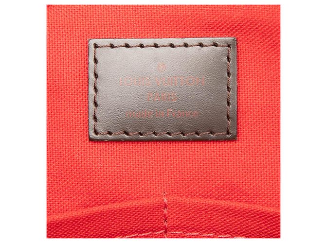 Borsa a tracolla Louis Vuitton Damiere Ebene Marrone Rosebery - vista 5
