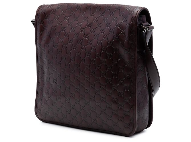 Borsa a tracolla Gucci Guccissima marrone - vista 2