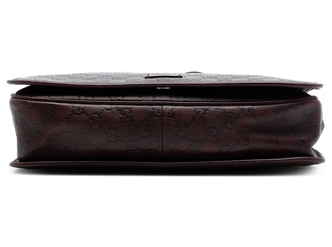 Borsa a tracolla Gucci Guccissima marrone - vista 3