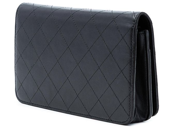 Bolso bandolera Chanel CC Stitched Calfskin Wallet on Chain negro - vista 2