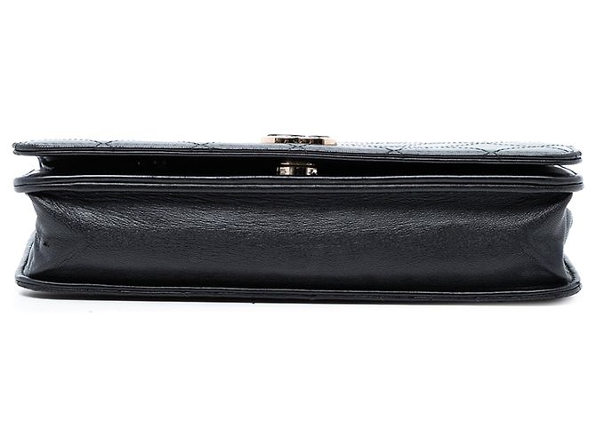 Bolso bandolera Chanel CC Stitched Calfskin Wallet on Chain negro - vista 3