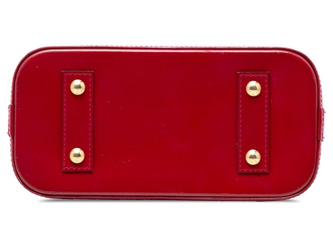 Borsa Louis Vuitton Monogram Vernis Alma BB rossa Rosso - vista 3