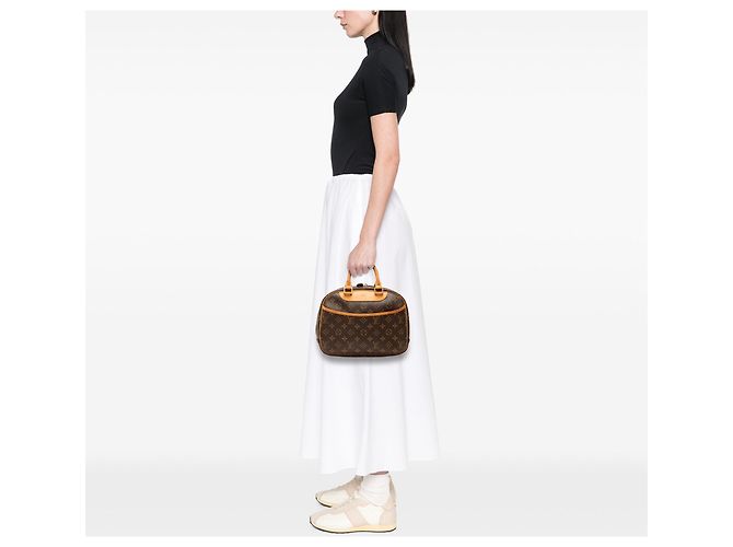 Borsa Louis Vuitton Monogram Trouville marrone - vista 7