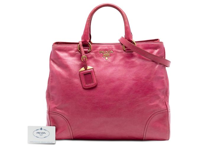 Prada Vitello Shine Satchel Rosa Pink - Ansicht 7