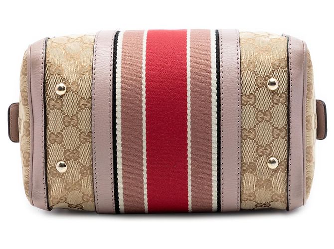 Borsa Boston e borsa a tracolla Gucci Small GG Canvas Web beige - vista 3