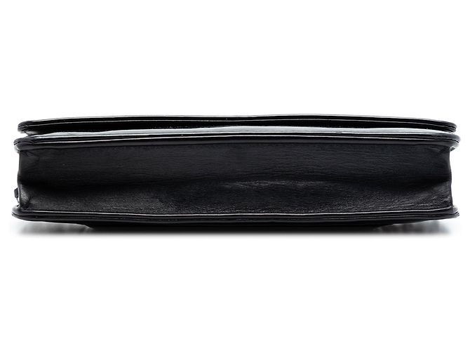 Bolsa transversal Chanel CC Patent Wallet On Chain preta Preto - vista 3