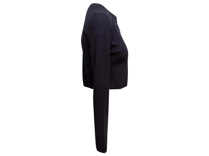Christian Dior Kaschmir-Cardigan Navy Größe US S Blau - Ansicht 4