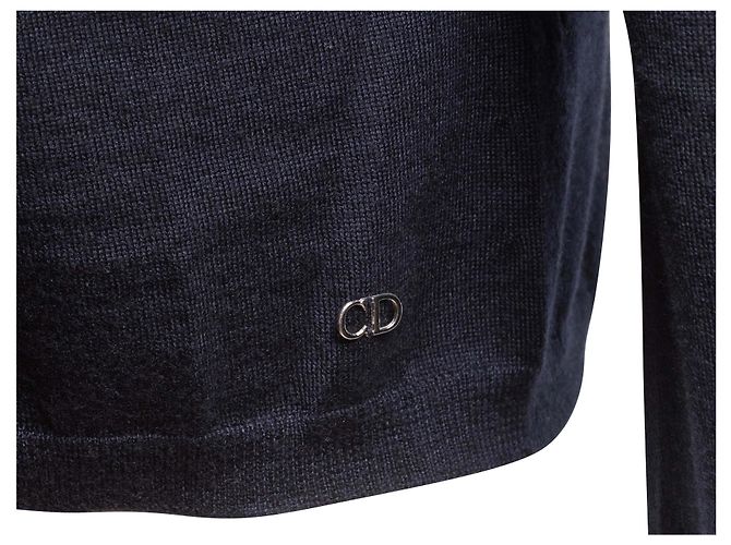 Christian Dior Kaschmir-Cardigan Navy Größe US S Blau - Ansicht 5