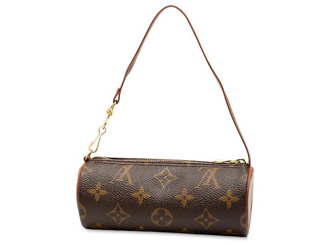 Borsa Louis Vuitton Monogram Papillon Pochette marrone - vista 2