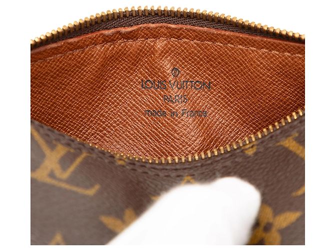 Borsa Louis Vuitton Monogram Papillon Pochette marrone - vista 5