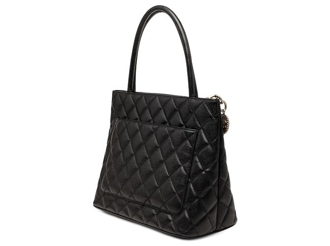 Tote Chanel Caviar Medallion nero - vista 2