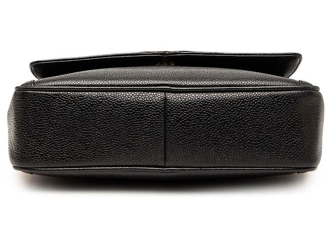 Camera Borsa a tracolla Chanel CC Caviar nera con tasca anteriore e catena Bijoux Nero - vista 3