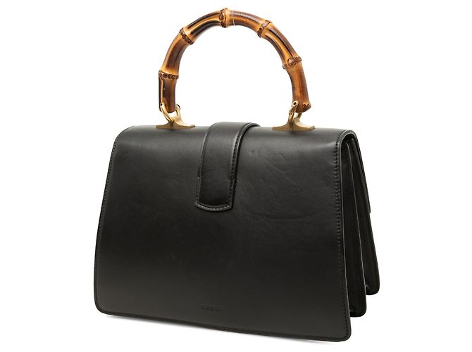 Borsa Dionysus in pelle Web e bambù nera di medie dimensioni Gucci Nero - vista 2