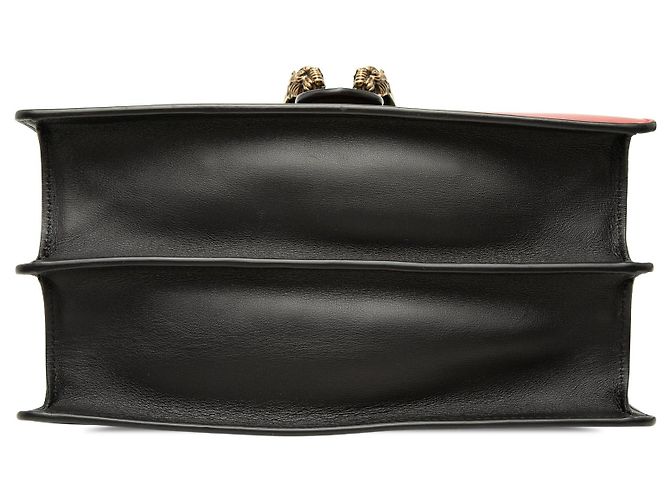 Borsa Dionysus in pelle Web e bambù nera di medie dimensioni Gucci Nero - vista 3