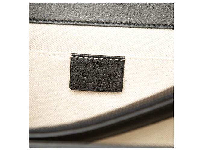Borsa Dionysus in pelle Web e bambù nera di medie dimensioni Gucci Nero - vista 5