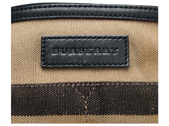 Borsa a secchiello Ashby con nappa e tela Mega Check marrone Burberry Medium - vista 5
