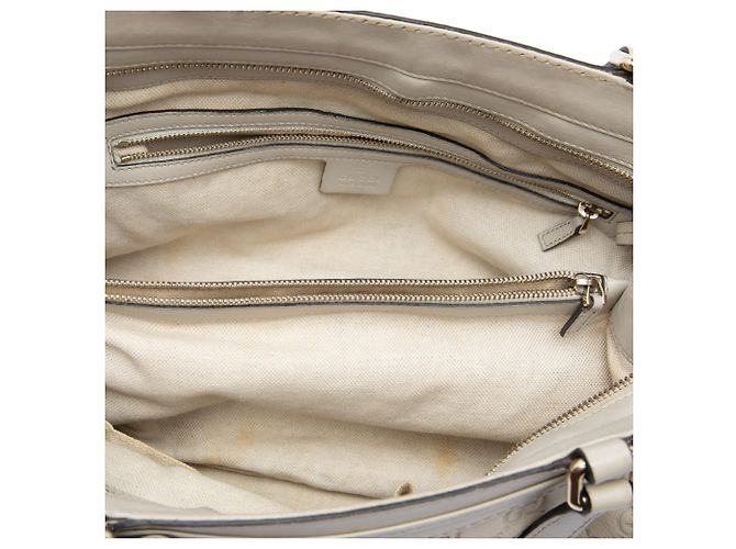 Tote Gucci Guccissima Mayfair bianco - vista 4
