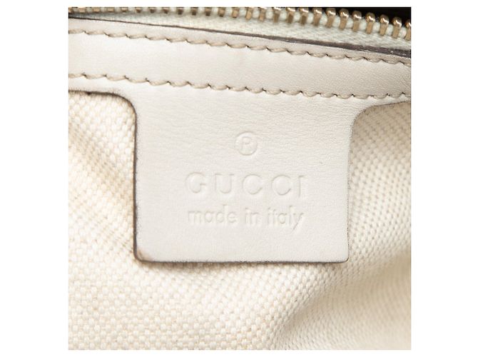Tote Gucci Guccissima Mayfair bianco - vista 5