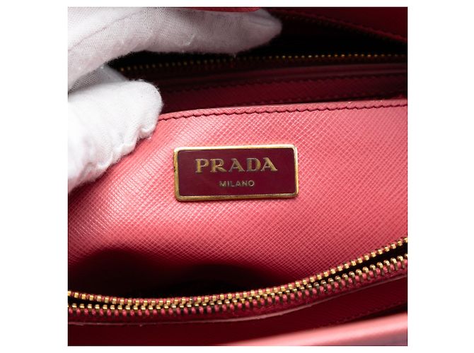 Borsa Prada Medium Saffiano Lux Open Promenade rosa - vista 5