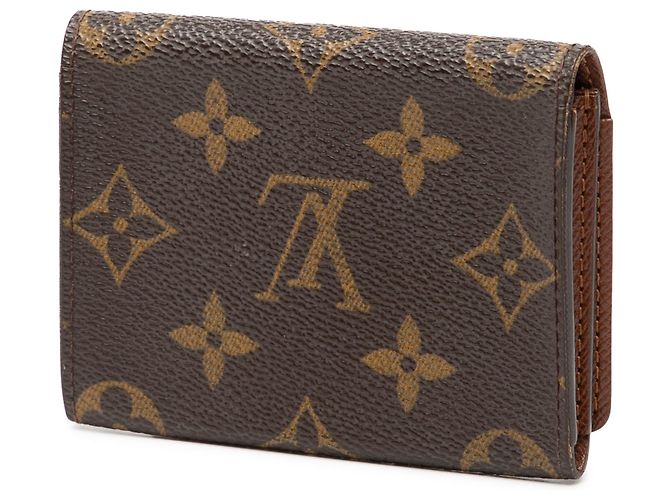 Tarjetero sobre Louis Vuitton Monogram marrón Castaño - vista 2
