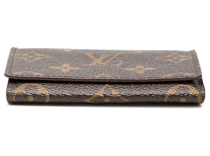 Tarjetero sobre Louis Vuitton Monogram marrón Castaño - vista 3