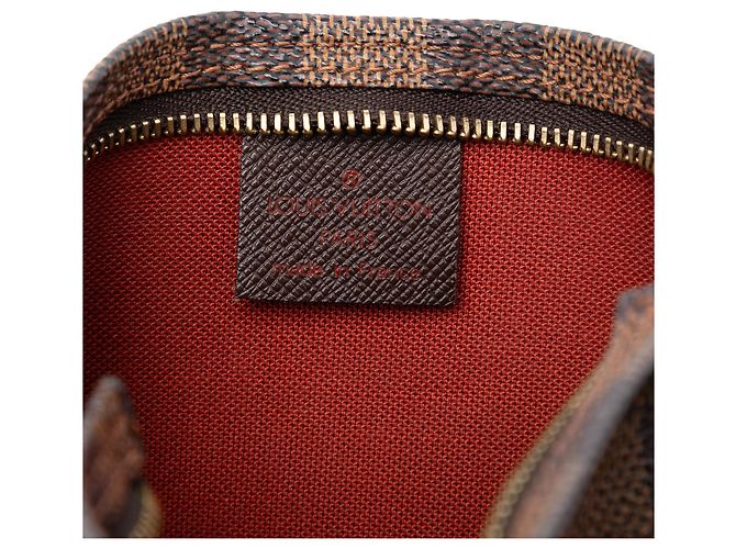 Pochette Trousse Louis Vuitton Damier Ebene Marrone - vista 6