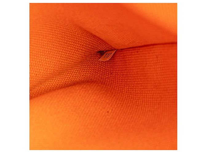 Borsa Prada Orange Canvas Canapa Bijoux Arancione - vista 7
