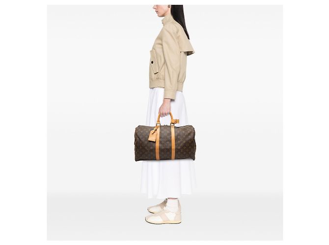 Borsa da viaggio Louis Vuitton Monogram Keepall 45 marrone - vista 7
