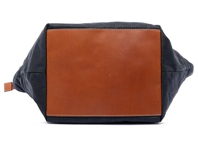 Tote in nylon GG Web nero Gucci - vista 3