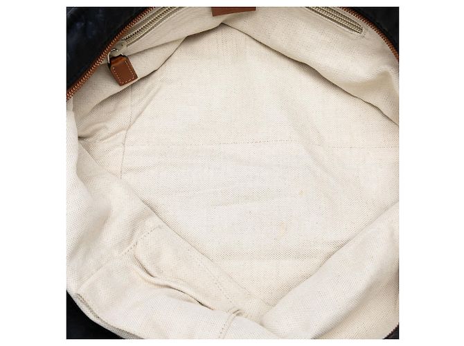 Tote in nylon GG Web nero Gucci - vista 4