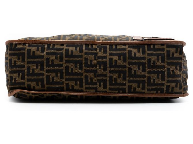 Borsa a tracolla Fendi Zucca Canvas marrone - vista 3