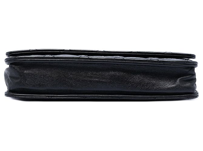 Borsa a tracolla Chanel CC Quilted Patent Wallet On Chain nera Nero - vista 3