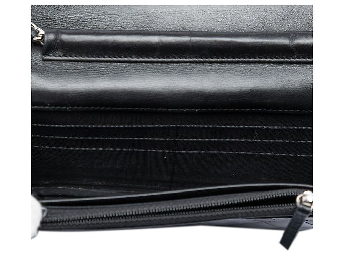 Borsa a tracolla Chanel CC Quilted Patent Wallet On Chain nera Nero - vista 4