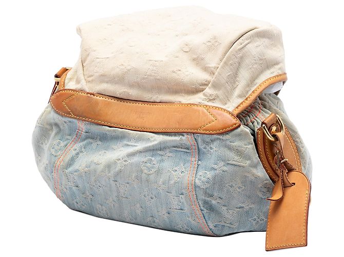 Borsa a tracolla Louis Vuitton Monogram Denim Sunshine blu - vista 2