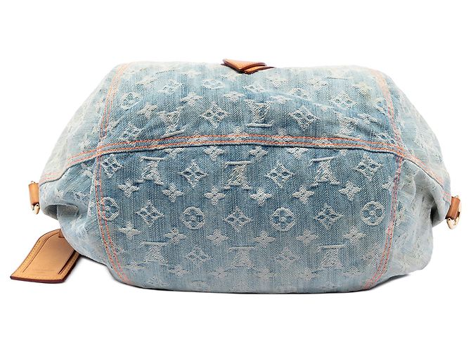 Borsa a tracolla Louis Vuitton Monogram Denim Sunshine blu - vista 3